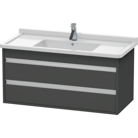 DURAVIT Ketho Wall-Mounted Vanity Unit Kt664504949 Graphite Matt KT664504949